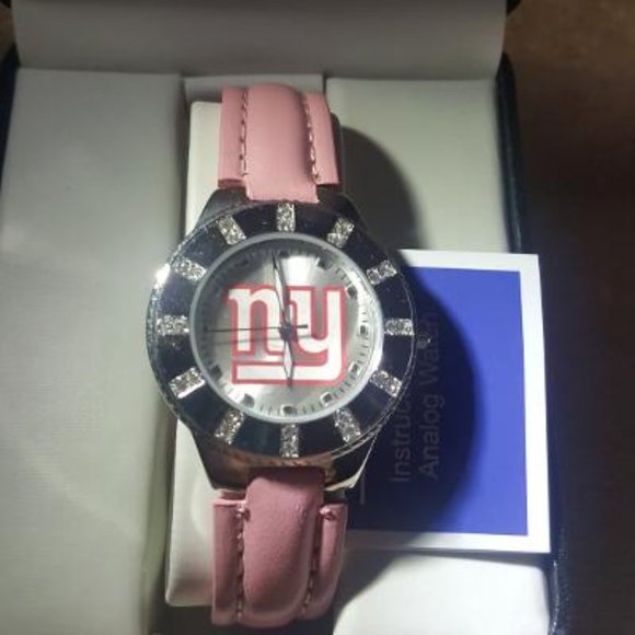 New York Giants NFL Women\'s Watch w/ Pink Leather Band !!!NEW!!! main image 5